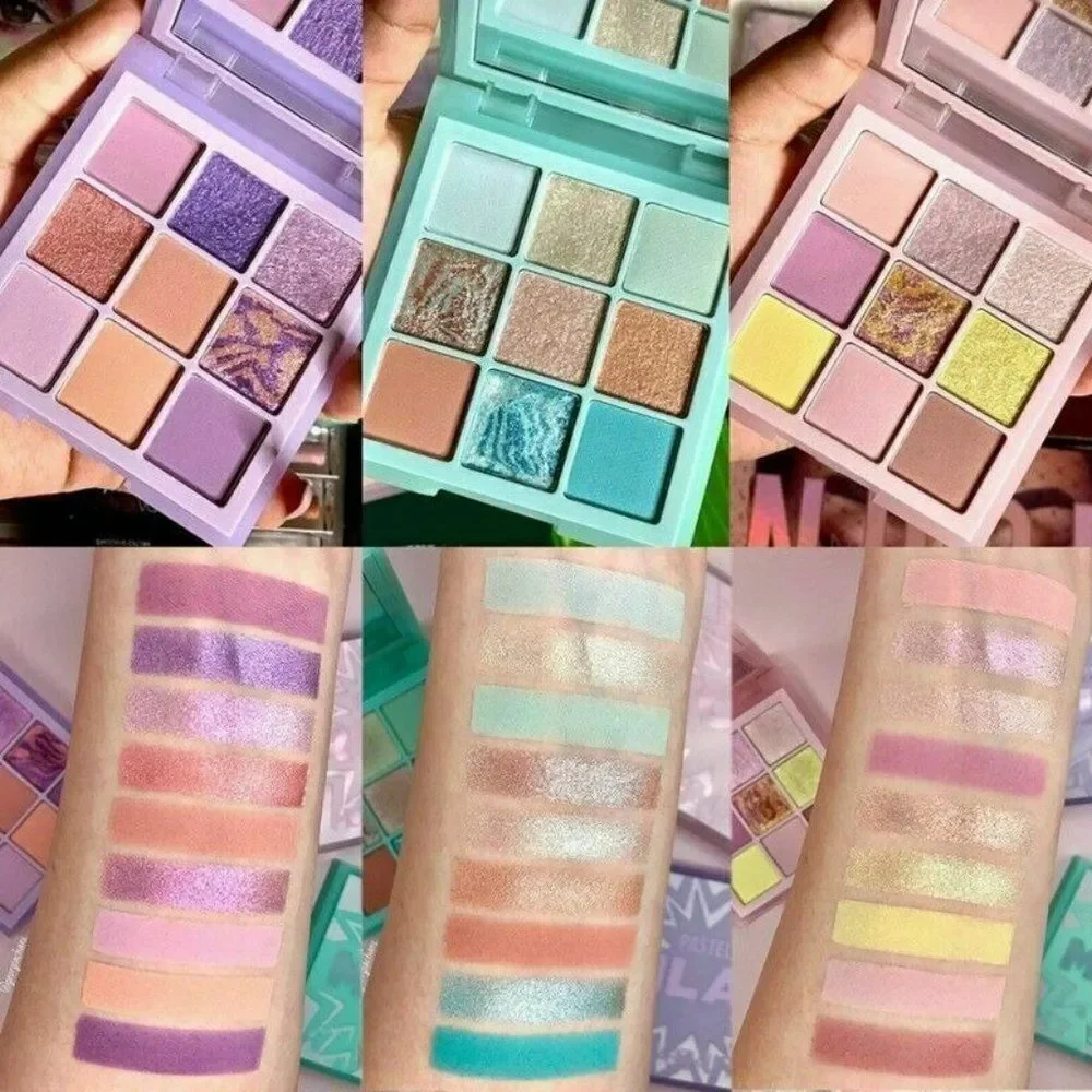 COPY - 9 Colors Eyeshadow Palette Long Lasting Shimmer Matte Glitter Eye Shadow…